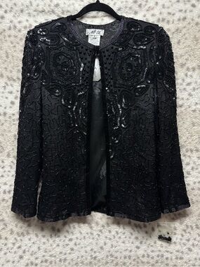 VIBTAGE AP LTD BEADED EVENING JACKET
